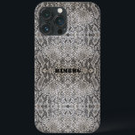 Telefonväskor för Snakeskin Cell - HAMbyWG - Faux<br><div class="desc">iPhone- eller Samsung Cell Phone Case - Ett kol med vit ormdesign med vår HAMbWG-Logotyp,  designad av HAMbyWhiteGlove</div>
