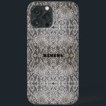 Telefonväskor för Snakeskin Cell - HAMbyWG - Faux<br><div class="desc">iPhone- eller Samsung Cell Phone Case - Ett kol med vit ormdesign med vår HAMbWG-Logotyp,  designad av HAMbyWhiteGlove</div>