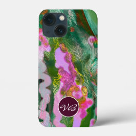 Telefonväskor Psychedelic lilac grönt monogram