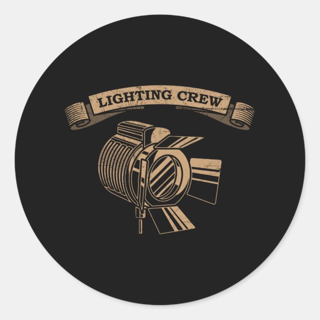 TELEFTERLJUSETS BESÄTTNINGSTekniker Runt Klistermärke (Framsida)