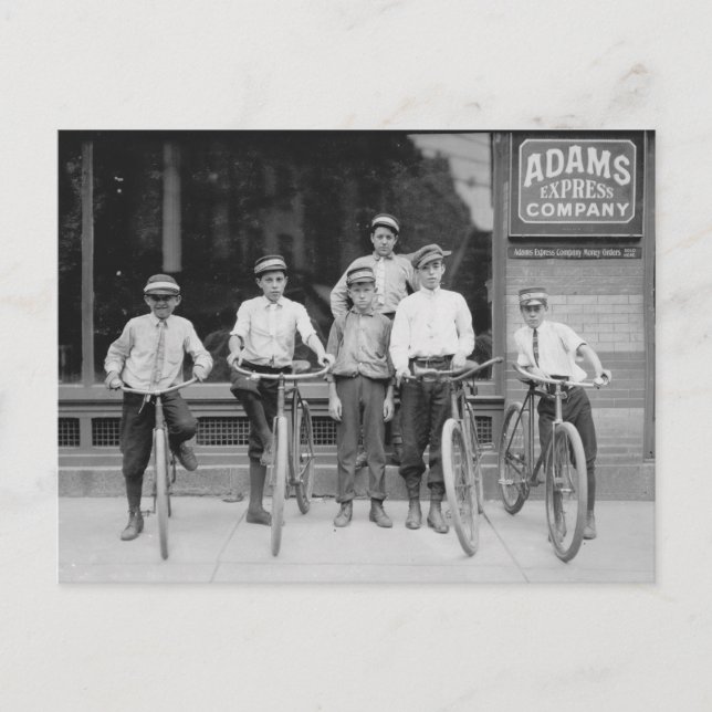 Telegram Messenger Boys, 1911 Vykort (Framsida)