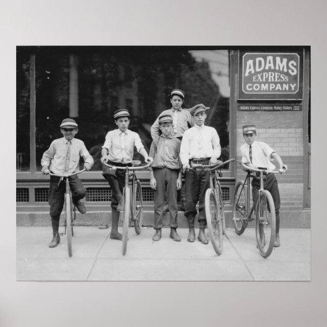 Telegram Messenger Pojkar, 1911. Vintage Foto Poster (Framsidan)