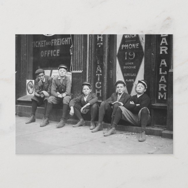 Telegrambud, 1910 vykort (Framsida)