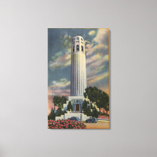 Telegraph Backe View med Coit Memorial Canvastryck