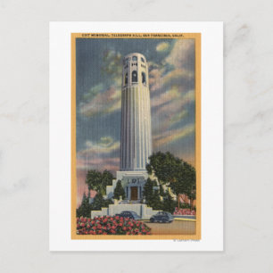 Telegraph Backe View med Coit Memorial Vykort