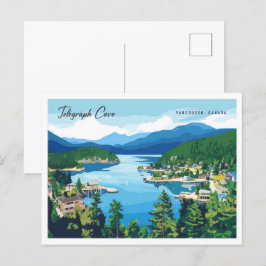 Telegraph Cove Vancouver Canada Travel Vykort