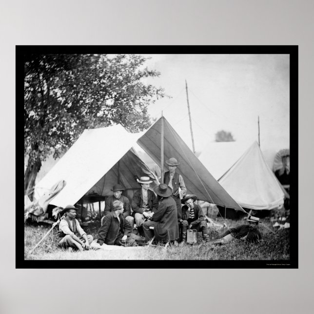 Telegraph Officers at Bealeton, VA 1863 Poster (Framsidan)