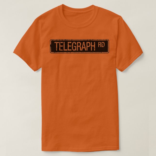 Telegraph Road stencil, effekt T Shirt (Design framsida)