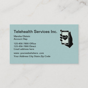 Telehealth servar visitkort