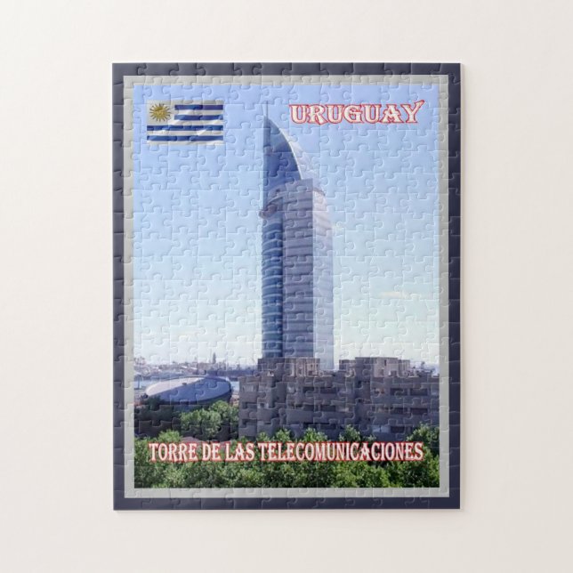 Telekommunikationen Torn - Uruguay - Pussel (Vertikal)