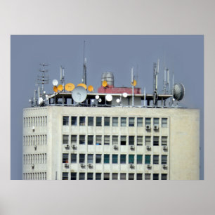 telekommunikationsantenn poster