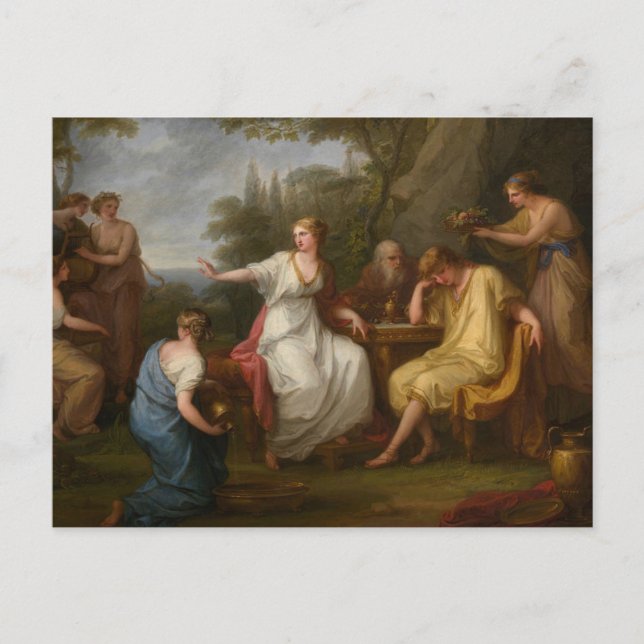 Telemachus i morgon av Angelica Kauffman Post Vykort (Framsida)