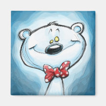 Telemahos the polar bear magnet