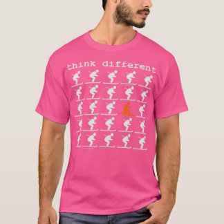 Telemark Hoppa över frigör din Tänka från annan da T Shirt