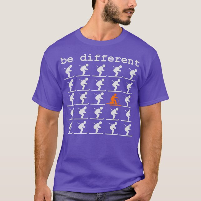 Telemark Ski ska vara en annan kostnadsfri överhop T Shirt (Framsida)