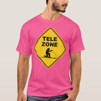 Telemark Ski Zon Road-skylt T Shirt