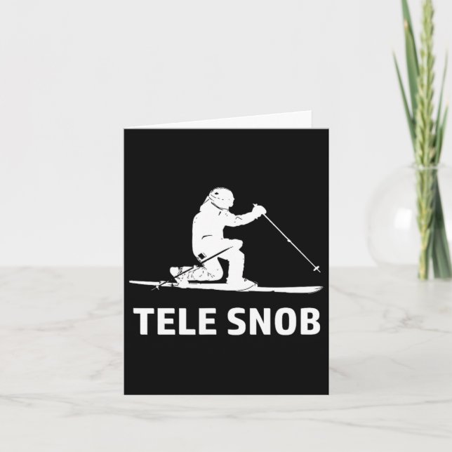 Telemark Skiing Snob Kort (Framsida)