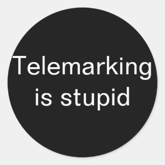 Telemarking är en dum liten runt klistermärke