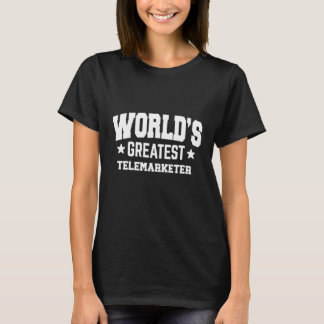 Telemarknadsförare Världens Bästa 2:a Dekorations T Shirt
