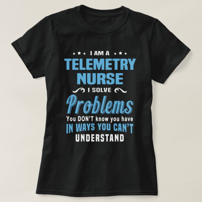 Telemetry Nurse T Shirt (Design framsida)