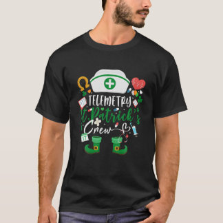Telemetry St patrick's day Nurse Crew Family Group T Shirt
