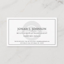 Telesales Agent + Tech Support | Minimal Style BW