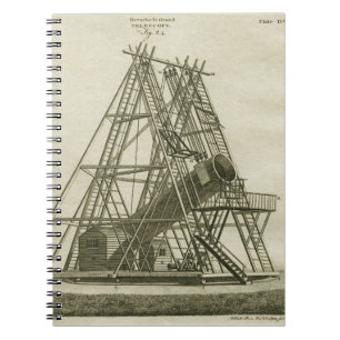 Telescope Antique SCIENCE-UTRUSTNING 1800-TALET Anteckningsbok