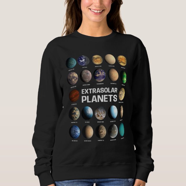 Telescope Astronomy Extrasolar Planets Cosmology B T Shirt (Framsida)