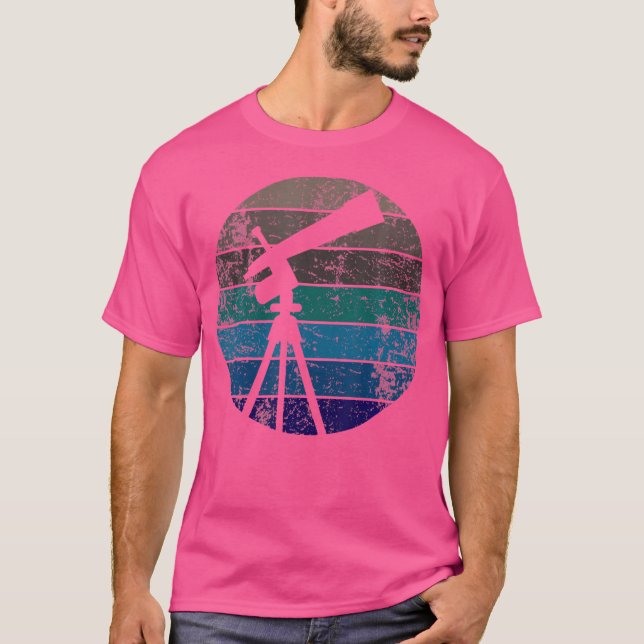 Telescope Astronomy T Shirt (Framsida)