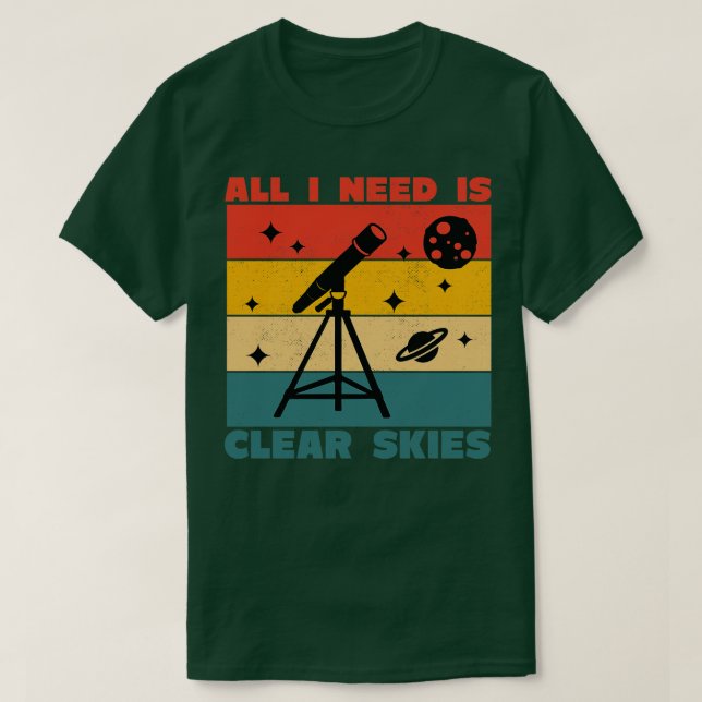 Telescope Clear Himlar T Shirt (Design framsida)