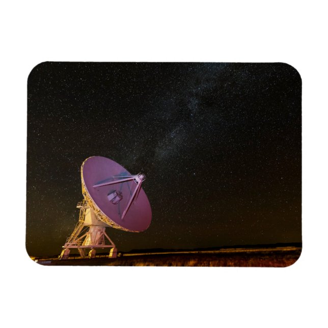 Telescope Milky Way | San Agustin New mexico Magnet (Horisontell)