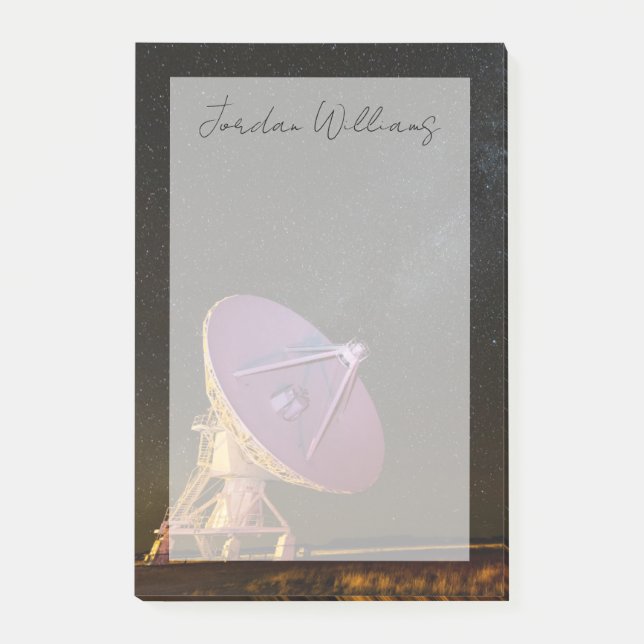 Telescope Milky Way | San Agustin New mexico Post-it Block (Framsida)