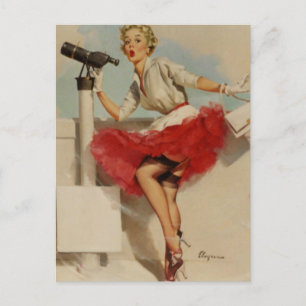 Telescope Pin-Up Vykort