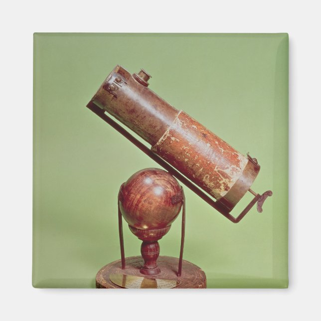 Telescope som tillhör Herr Isaac Newton 1671 Magnet (Framsidan)