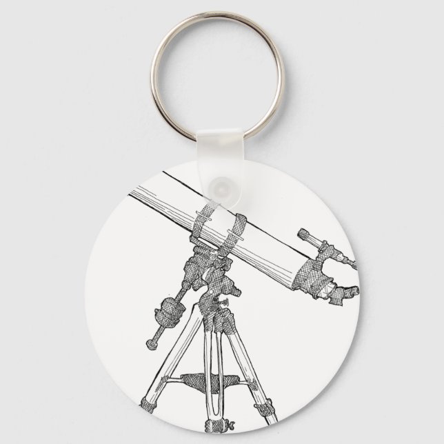 Telescope Teckning Nyckelring (Framsida)