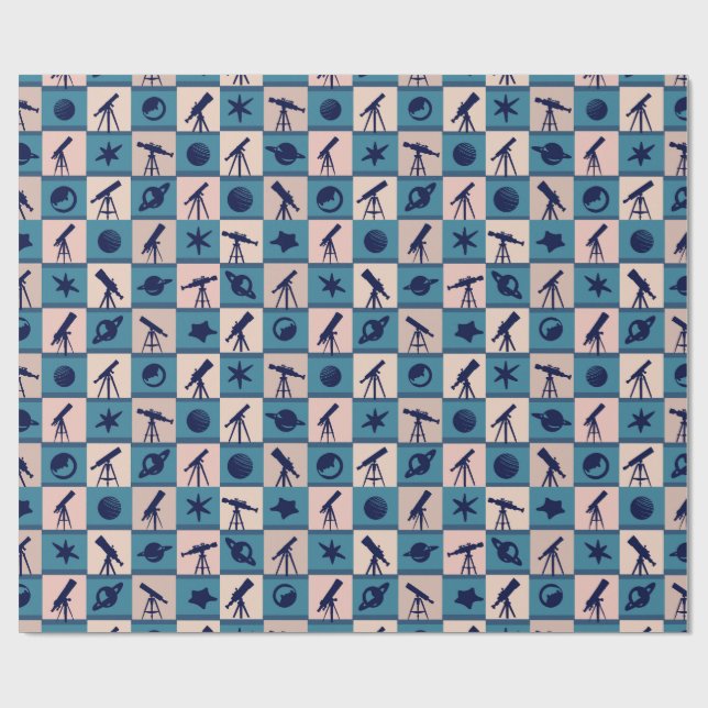 Telescope Wrapping Papper Presentpapper (Platt)