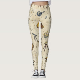 Telescopes Astrolabes Galaxy Mönster Leggings