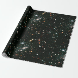 Telescopic Deep Space Galaxies Stars sömlös Presentpapper