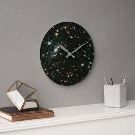 Telescopic Deep Space Galaxies Stars Stor Klocka