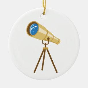 Teleskop Julgransprydnad Keramik