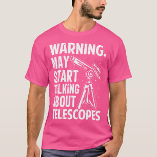 Teleskop Natt Himmel Se Stjärnor Astronomi Älskare T Shirt