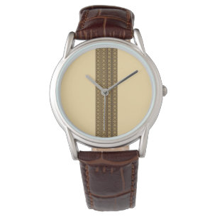 Telet-korshänge - Brun Armbandsur
