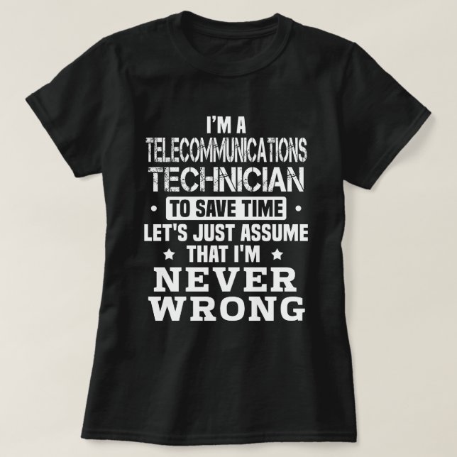 Teletekniker T Shirt (Design framsida)
