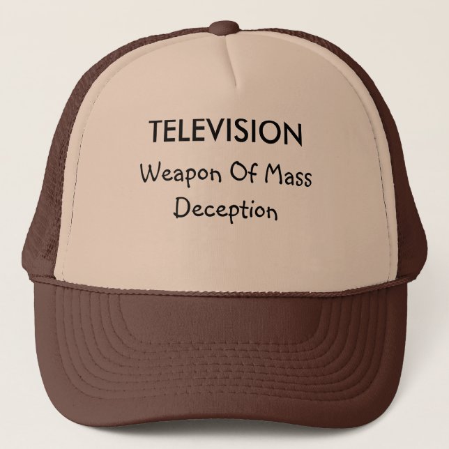 Television och vilseledande truckerkeps (Framsida)