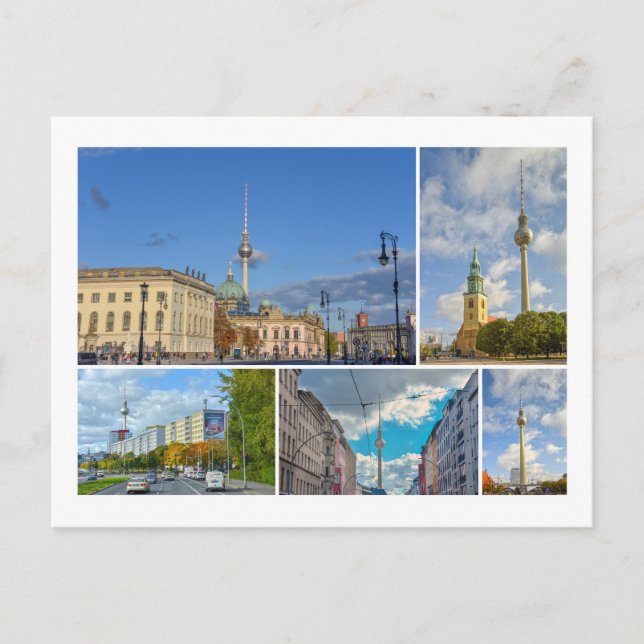 Television Torn, Berlin, Tyskland Vykort (Framsida)
