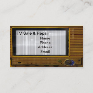 Televisionen och övervakar Sale och reparerar Visitkort