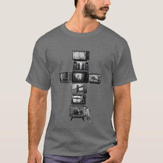 Televisioner korsar manar T-tröja T-shirt