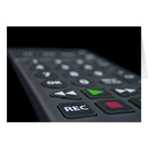 Televisionsfjärrkontroll Hälsningskort