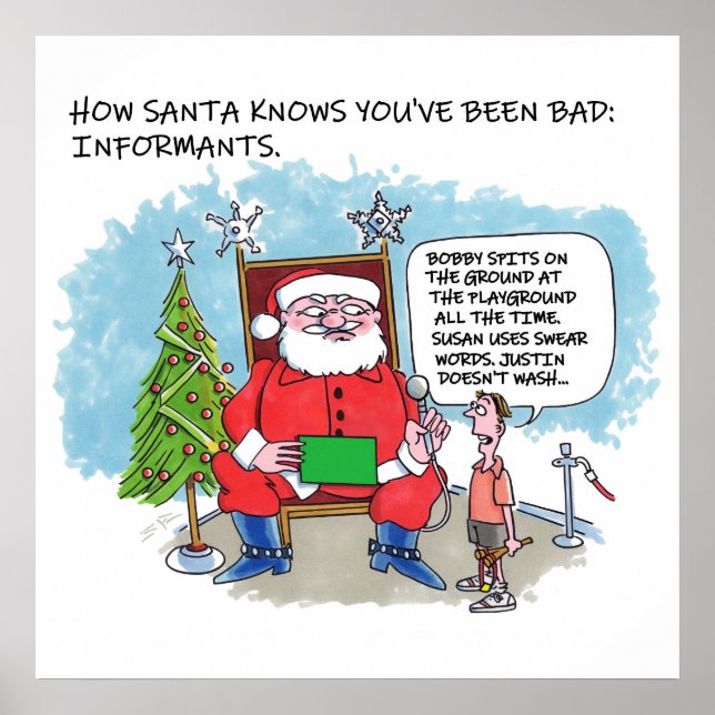 Tell Santa matte poster (Framsidan)