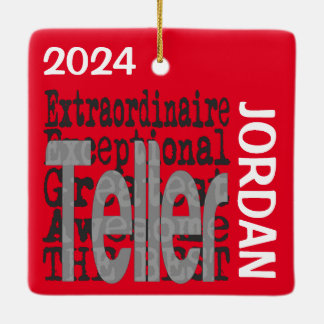 Teller Extraordinaire-ANPASSNINGSBAR Julgransprydnad Keramik